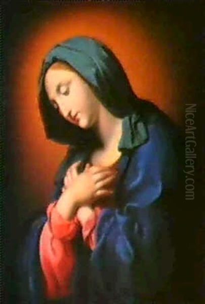 Madonna Oil Painting by Giovanni Battista Salvi (Il Sassoferrato)