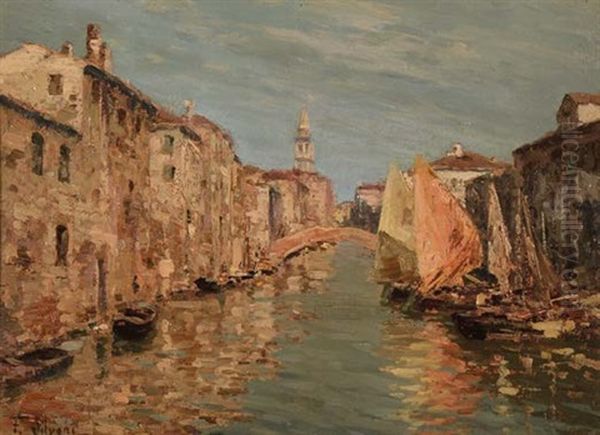 Rio Vena - Chioggia Oil Painting by Giovanni Salviati