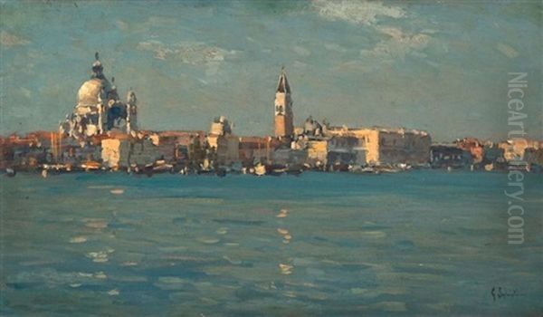 Venezia, Bacino Di San Marco Oil Painting by Giovanni Salviati