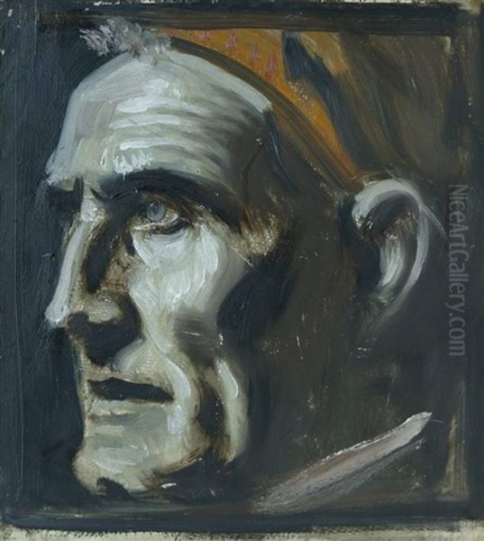 Portrat Von Kardinal Josef Faulhaber Oil Painting by Leo Samberger