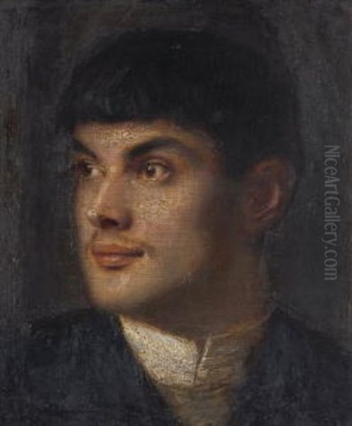 Der Maler Franz Von Stuck Oil Painting by Leo Samberger