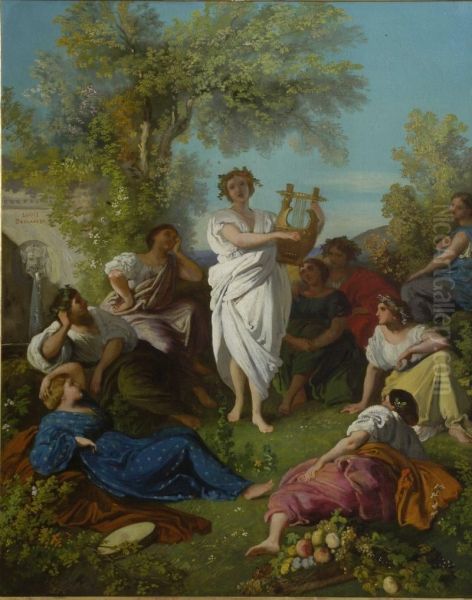 La Sagra Della Primavera Oil Painting by Louis Boulanger