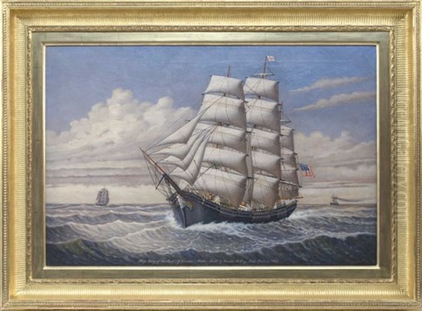 Ship Glory Of The Seas Under Full Sail Oil Painting by Percy A. Sanborn