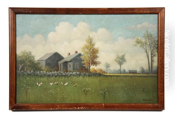 Gray's Farm Oil Painting by Percy A. Sanborn