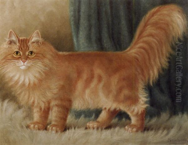 Amber Oil Painting by Percy A. Sanborn