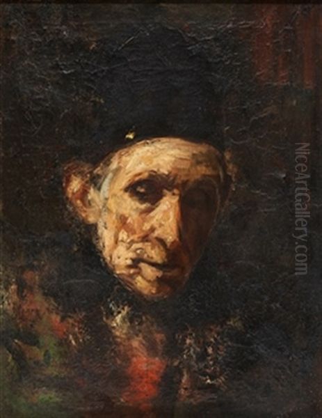 Retrato Oil Painting by Salvador Sanchez Barbudo