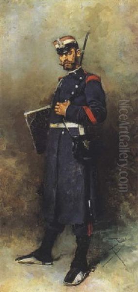 Soldado Oil Painting by Salvador Sanchez Barbudo