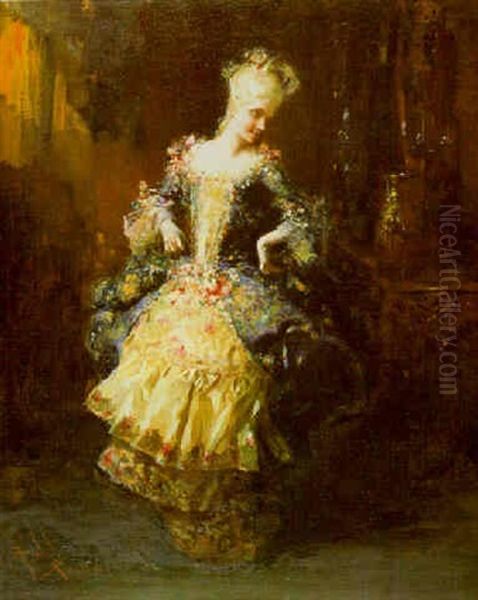 Marquesa Oil Painting by Salvador Sanchez Barbudo