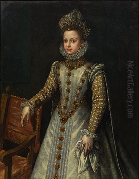 Isabella Clara Eugenia Of Spain (1566-1633) by Alonso Sanchez Coello