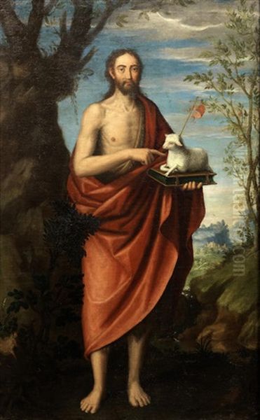 Saint John The Baptist Oil Painting by Juan (Fray) Sanchez y Cotan