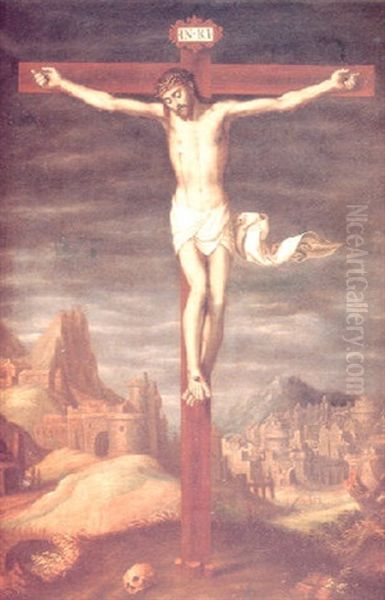 Cristo Crucificado Oil Painting by Juan (Fray) Sanchez y Cotan