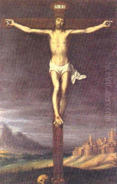 Cristo Crucificado Oil Painting by Juan (Fray) Sanchez y Cotan