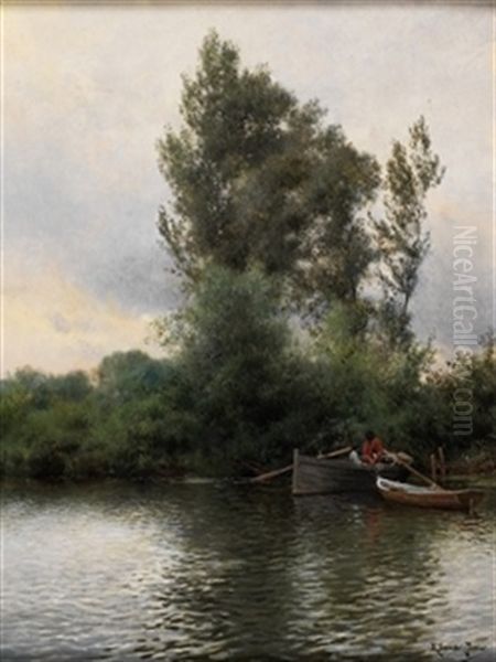 Preparandose Para La Pesca by Emilio Sanchez-Perrier