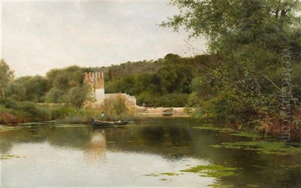 Alcala De Guadaira Oil Painting by Emilio Sanchez-Perrier