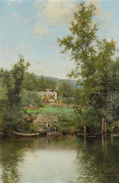 Meudon Oil Painting by Emilio Sanchez-Perrier