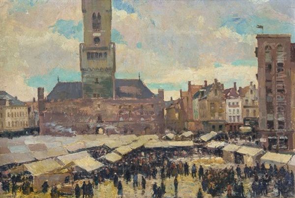 Bruxelles Oil Painting by Giuseppe De Sanctis