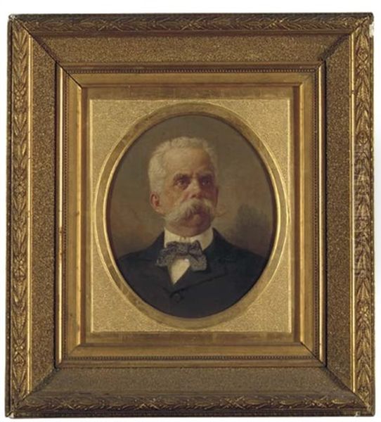 Portrait Of Umberto I, King Of Italy Oil Painting by Guglielmo De Sanctis