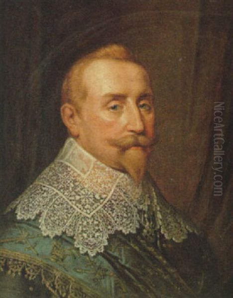 Gustaf Ii Adolf Oil Painting by Johan Gustav Sandberg