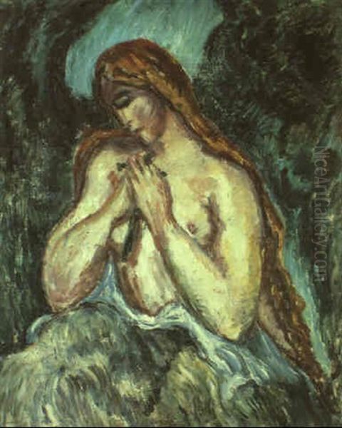 Maria Magdalena Oil Painting by Goesta (Adrian G. Fabian) Sandels