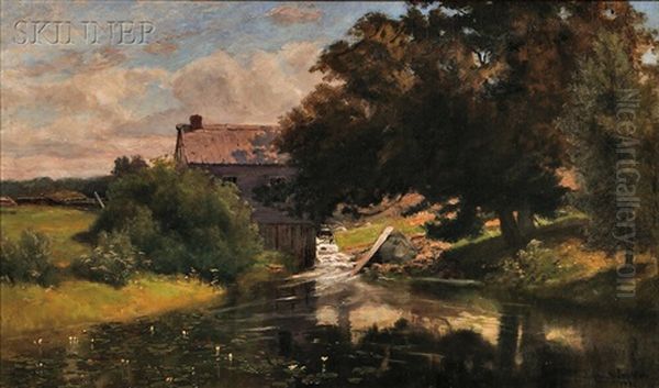 The Mill Oil Painting by Henry Sandham