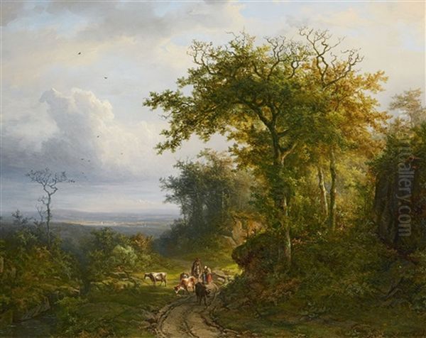 A Landscape Near Cleves Oil Painting by Anna Van Sandick