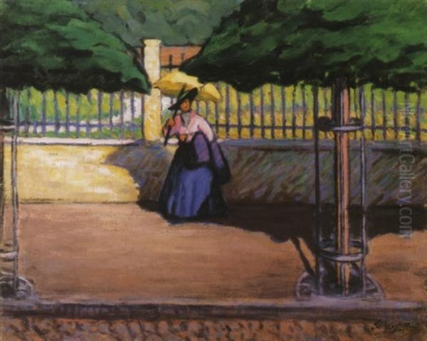 Seta (walk) Oil Painting by Marie Sandor