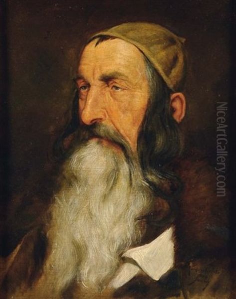 Portrait D'un Juif Du Caucase Oil Painting by Max Sandor