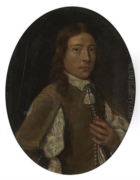 Portrait Of A Young Man Oil Painting by Joachim von Sandrart the Elder