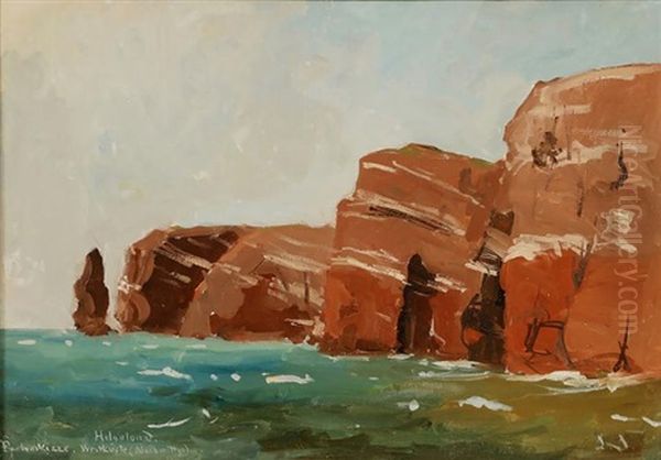 'helgoland' Oil Painting by Leonhard Sandrock