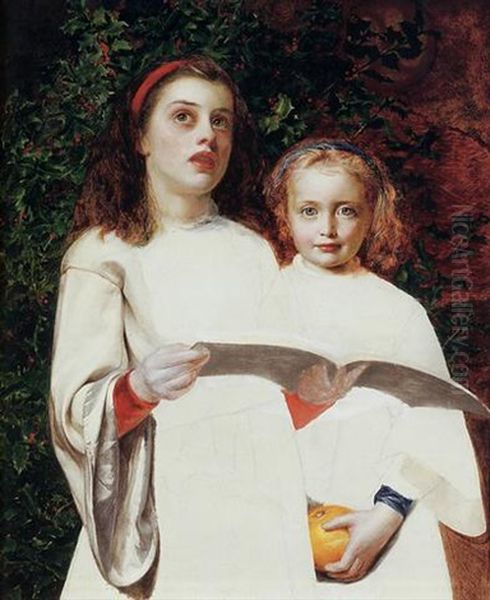 At Vespers Oil Painting by Anthony Frederick Augustus Sandys