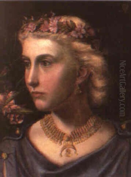 A Saxon Princess Oil Painting by Emma Sandys