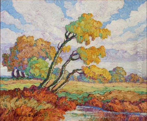 Kansas Meadow Oil Painting by Birger Sandzen