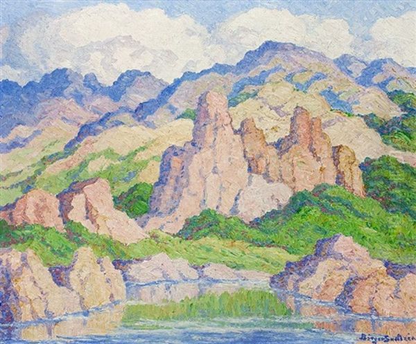 In The Mountains, Colorado Oil Painting by Birger Sandzen