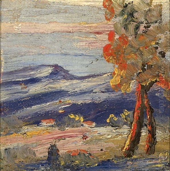 Flagstaff Oil Painting by Birger Sandzen