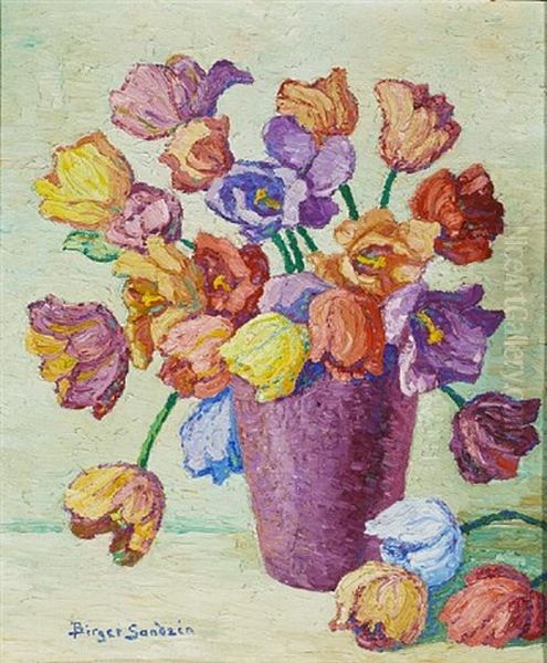 Tulips Oil Painting by Birger Sandzen