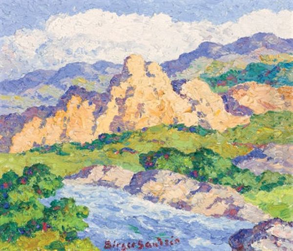 Colorada Stream Oil Painting by Birger Sandzen