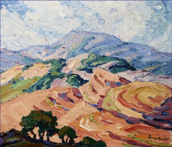 In The Red Rock Region, Manitou, Colorado Oil Painting by Birger Sandzen