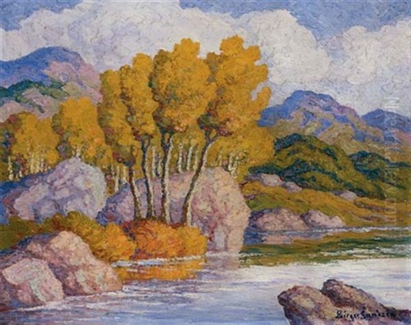 Autumn Glory - Rocky Mountain National Park, Colorado Oil Painting by Birger Sandzen