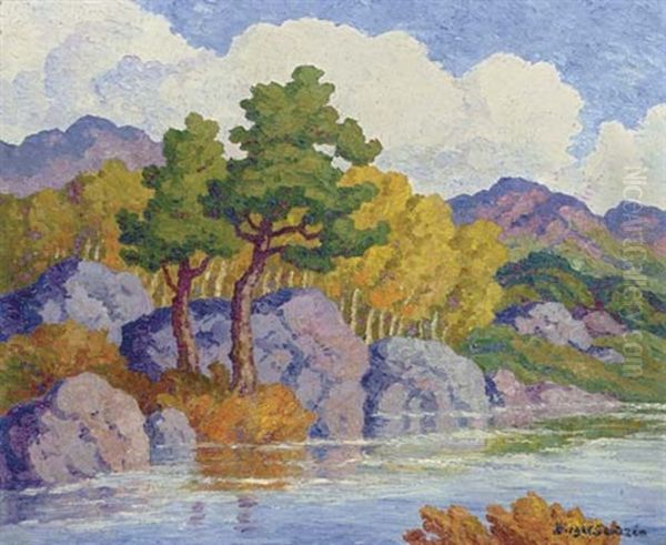 Autumn Symphony Oil Painting by Birger Sandzen