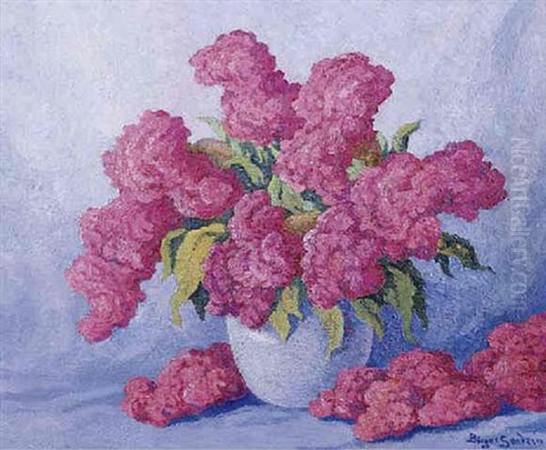 Still Life With Summer Flowers Oil Painting by Birger Sandzen