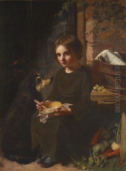 Early Breakfast Oil Painting by James Sant