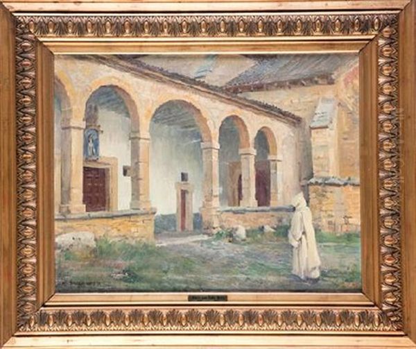 El Claustro Oil Painting by Marceliano Santamaria y Sedano