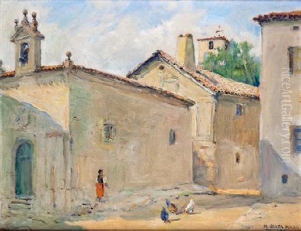 Paisaje Rural Oil Painting by Marceliano Santamaria y Sedano