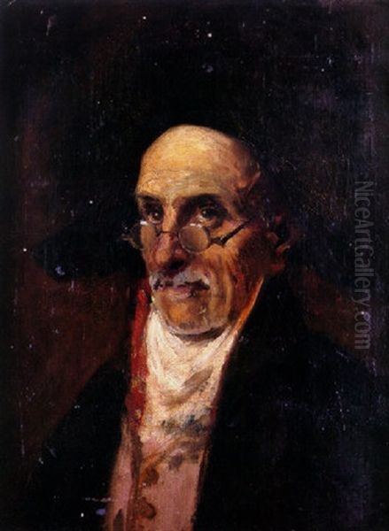 Retrato De Letrado Oil Painting by Marceliano Santamaria y Sedano