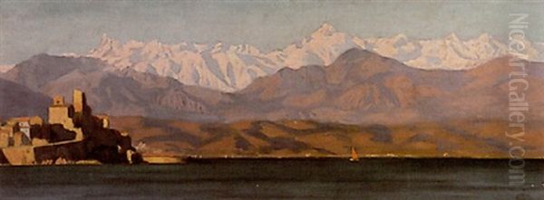 Paisaje Costero Oil Painting by Vicente Santaolaria