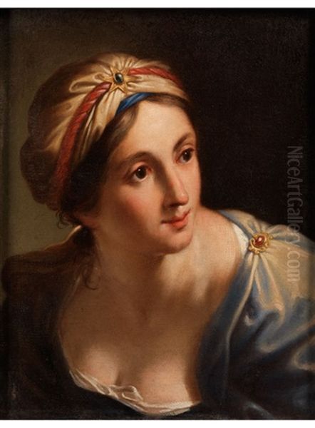 Heilige Sybille Oil Painting by Jean-Baptiste Santerre