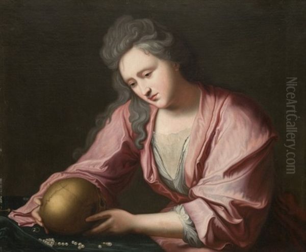 Marie-madeleine Penitente Oil Painting by Jean-Baptiste Santerre