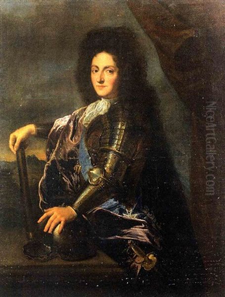 Portrait Du Duc De Bourgogne(?) Oil Painting by Jean-Baptiste Santerre