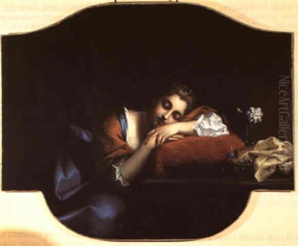 L'indolence Oil Painting by Jean-Baptiste Santerre