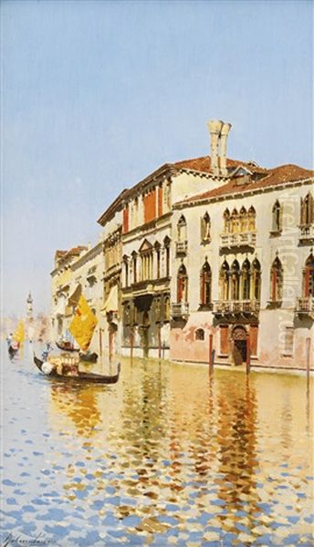 Venice Oil Painting by Rubens Santoro